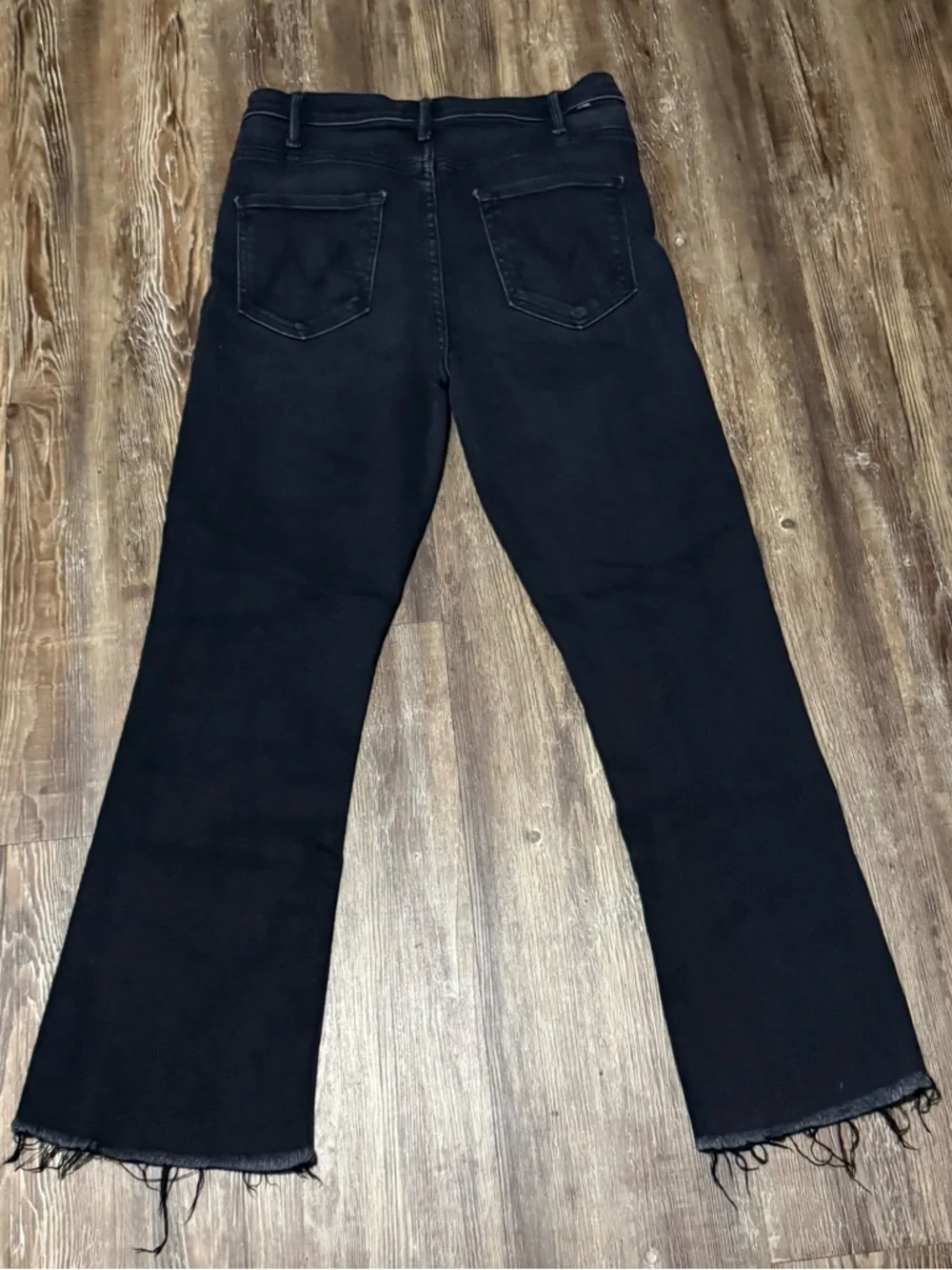 Mother The Hustler Ankle Fray Jeans Women's 29 in Encounters at Night Wash Denim - Picture 8 of 9